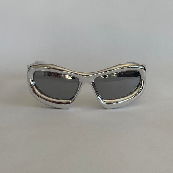 Silver and black aviator sunglasses - Picture 5 of 7